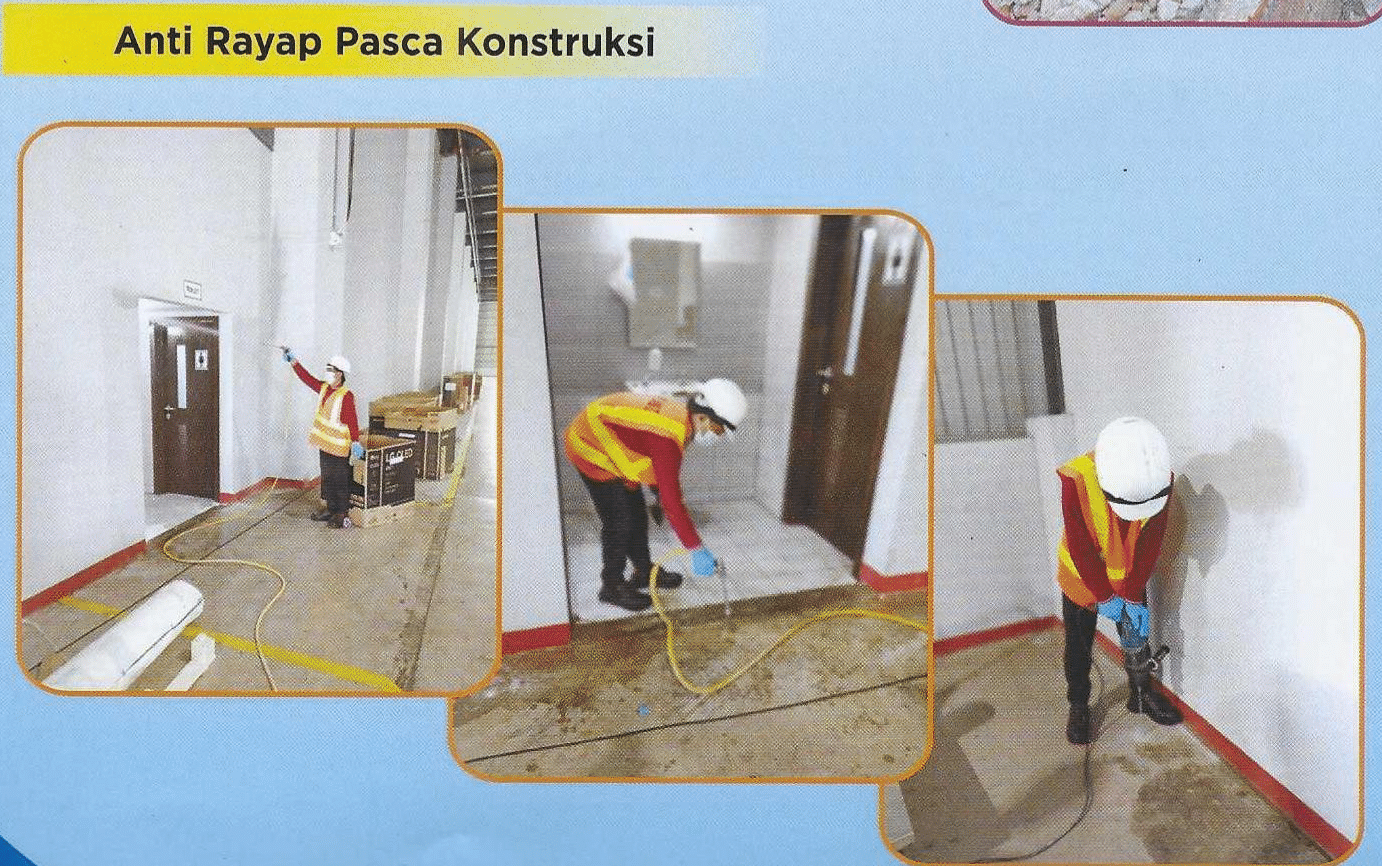 anti rayap Pasca konstruksi
