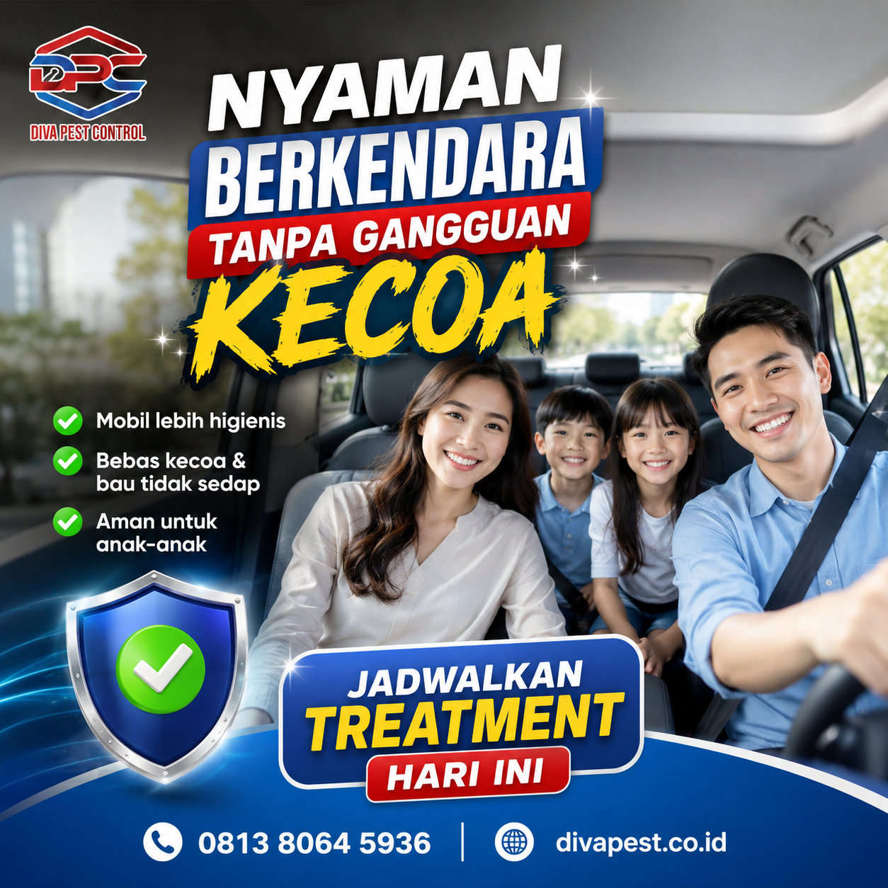 Jasa Pembasmi Kecoa Mobil di Jakarta Utara Sudah Pengalaman